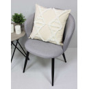 Наволочка декоративная MATEX TUFTED  Размер: 45х45 Цвет: белый;ванильно-бежевый Артикул: ALEX-016 (ALEX-016) 
