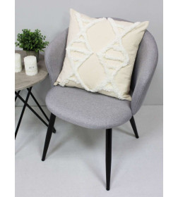 Наволочка декоративная MATEX TUFTED  Размер: 45х45 Цвет: белый;ванильно-бежевый Артикул: ALEX-016