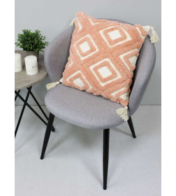 Наволочка декоративная MATEX TUFTED  Размер: 45х45 Цвет: молочный;персиковый Артикул: ALEX-028