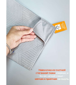 Наволочка декоративная MATEX PILLOWCASES CUBIC Размер: 50x70 Цвет: светло-серый Артикул: 65-296
