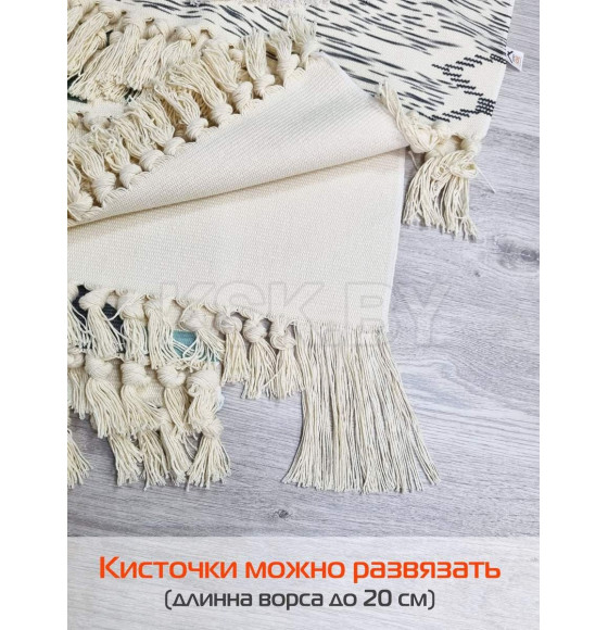 Коврик декоративный MATEX TUFTED  Размер: 60x90  Цвет: бежевый;серый Артикул: SLY2313 (SLY2313) 