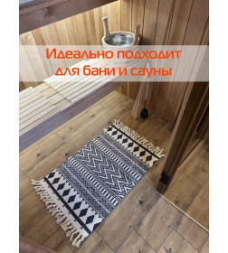 Коврик декоративный MATEX TUFTED  Размер: 60x90  Цвет: бежевый;черный Артикул: SLY2303