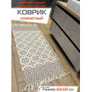 Коврик декоративный MATEX TUFTED  Размер: 60x130  Цвет: бежевый;светлый хаки Артикул: SLY2311 (SLY2311) 