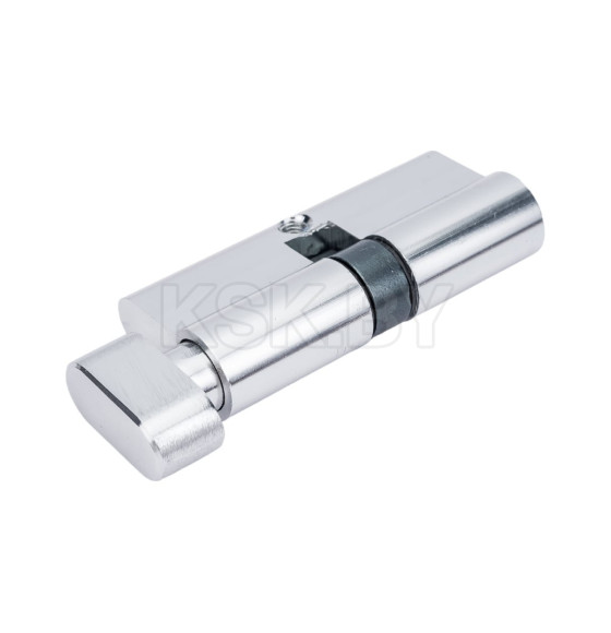 Цилиндровый механизм Ajax AX2002Knob70 (30+10+30) CP хром с вертушкой  (39871) 