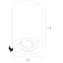 Светильник накладной точечный Arte Lamp FALCON A5644PL-1SI (A5644PL-1SI) 