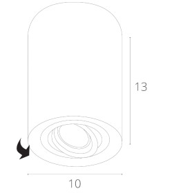 Светильник накладной точечный Arte Lamp FALCON A5644PL-1SI