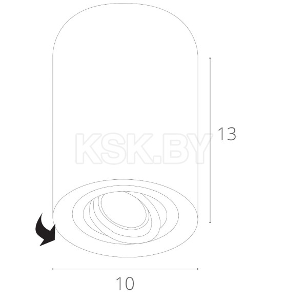 Светильник накладной точечный Arte Lamp FALCON A5644PL-1SI (A5644PL-1SI) 