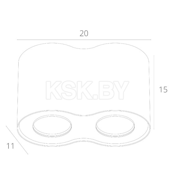 Светильник накладной точечный Arte Lamp FALCON A5633PL-2BK (A5633PL-2BK) 