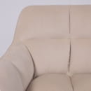 Кресло VIRGINIA, поворотное, кремовый велюр HCJ-3/черный (114031) 