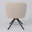 Кресло VIRGINIA, поворотное, кремовый велюр HCJ-3/черный (114031) 