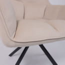 Кресло VIRGINIA, поворотное, кремовый велюр HCJ-3/черный (114031) 