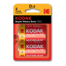 Батарейка R20-2BL (2шт.) EXTRA HEAVY DUTY Kodak (R20-2BL) 