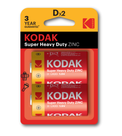 Батарейка R20-2BL (2шт.) EXTRA HEAVY DUTY Kodak