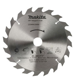 Диск пильный по дереву 235х20Tх30 мм MAKITA D-51459