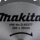 Диск пильный по дереву 260x40Tх30 мм MAKITA D-65377 (D-65377) 