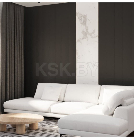 МДФ Панель Классик STELLA De Luxe Black Lead 2700х200х6мм (0,54м2) 1уп.=8шт