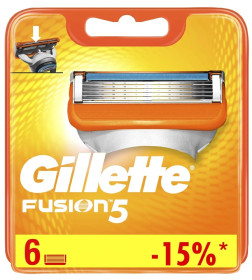 Кассеты Gillette FUSION  6шт