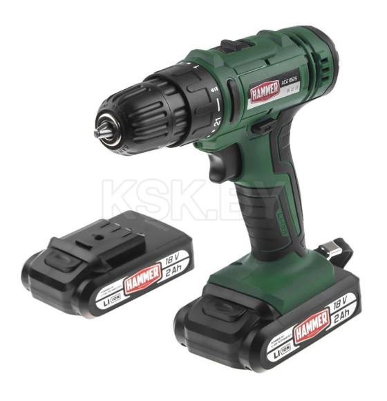 Дрель-шуруповерт аккумуляторная Hammer ACD18BS (680329) 