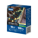 Гирлянда светодиодная "Полоса" 10м, 100 светодиодов, Теплый белый свет ULD-S1000-100-DGA WARM WHITE DEW BAND IP20 Uniel (UL-00011303) 