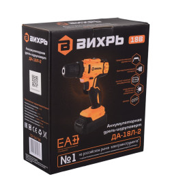 Дрель-шуруповерт аккумуляторная Вихрь ДА-18Л-2 72/14/16