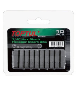 Бита HEX 4 мм 1/4" (10 шт.) TOPTUL FSDA0804G