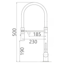 Смеситель для кухни Gross Aqua Neosteel GA3188611SSGMB (GA3188611SSGMB) 