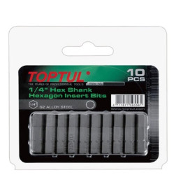 Бита HEX 3 мм 1/4" (10 шт.) TOPTUL FSDA0803G