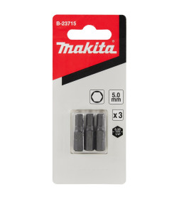 Бита HEX 5.0х25 мм C-form (3 шт.) MAKITA B-23715