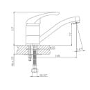 Смеситель для кухни Cron CN4503, хром (CN4503) 