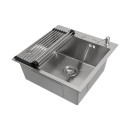 Комплект ARFEKA ECO AR мойка 500*500, роллер-мат, дозатор,коландер SATIN (ECO AR 500*500+RM AR+DS AR SATIN) 