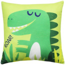 Подушка декоративная MATEX DINO. ROAR. Размер: 33x33 Цвет: фисташковый, зеленый, синий (63-575) 