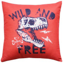 Подушка декоративная MATEX DINOZAVR. WILD AND FREE. Размер: 33x33 Цвет: красный, синий, белый (63-520) 