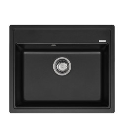 Мойка AquaSanita Rock SQR 101 601 AW black metallic