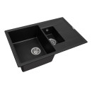 Мойка AquaSanita Rock SQR 104 601 AW black metallic (SQR 104 601) 