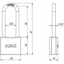 Замок навесной Ajax PD-0138 L 3 Key (42235) 