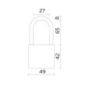 Замок навесной Fuaro PL-Uni-0150-L 3 Key (42269) 