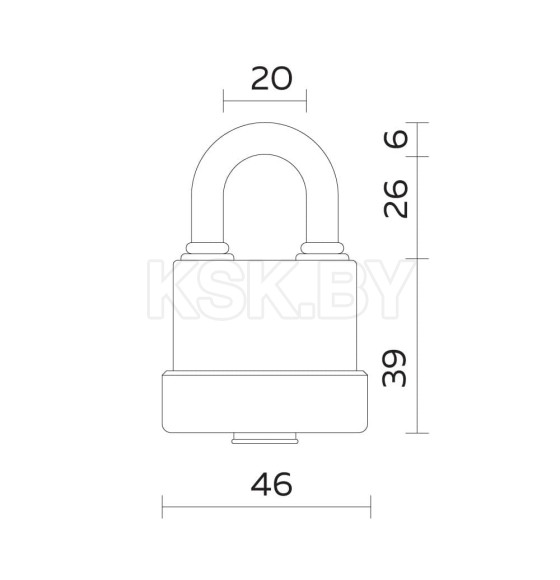 Замок навесной Fuaro PL-Weather-3640 Black 3 Key (42533) 