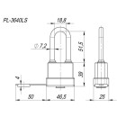 Замок навесной Fuaro PL-Weather-3640 LS 3 Key (26405) 