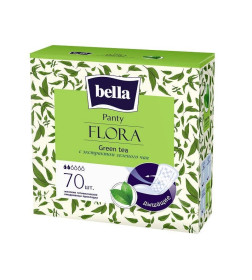 Прокладки женские гигиенические ежедневные BELLA FLORA GREEN TEA с экстрактом зеленого чая 70