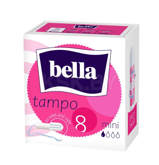 Тампоны женские гигиенические без аппликатора Bella Tampo Mini 8 