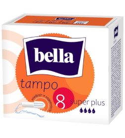 Тампоны женские гигиенические без аппликатора Bella Tampo Super Plus 8 