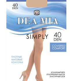 Колготки женские 1456 DEA MIA SIMPLY 40 (ПА плотные), р. 2 NATURAL