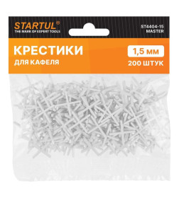 Крестики для кафеля 1,5 мм (200 шт.) STARTUL MASTER ST4404-15