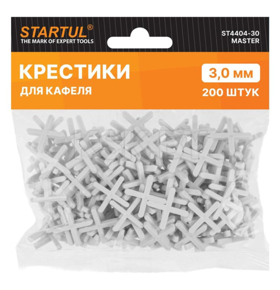 Крестики для кафеля 3,0 мм (200 шт.) STARTUL MASTER ST4404-30 (ST4404-30)