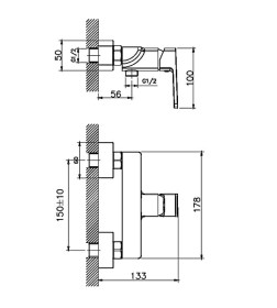 Смеситель с гигиеническим душем Haiba HB55176