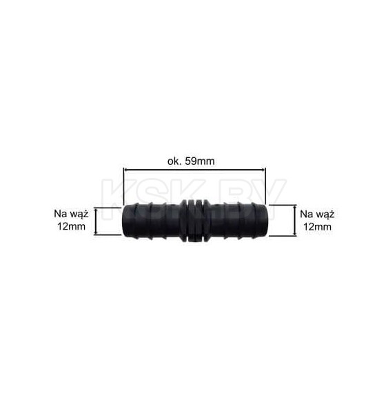 Соеденитель BRADAS 12 мм DSWA01-12L (DSWA01-12L) 