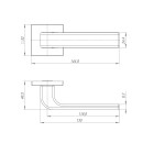 Ручки дверные Ajax K.JS51. Flex BL-24 черный (48235) 