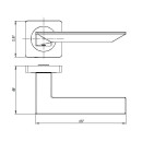Ручки дверные Ajax K.JK51. Ultra GR-23 графит (44351) 