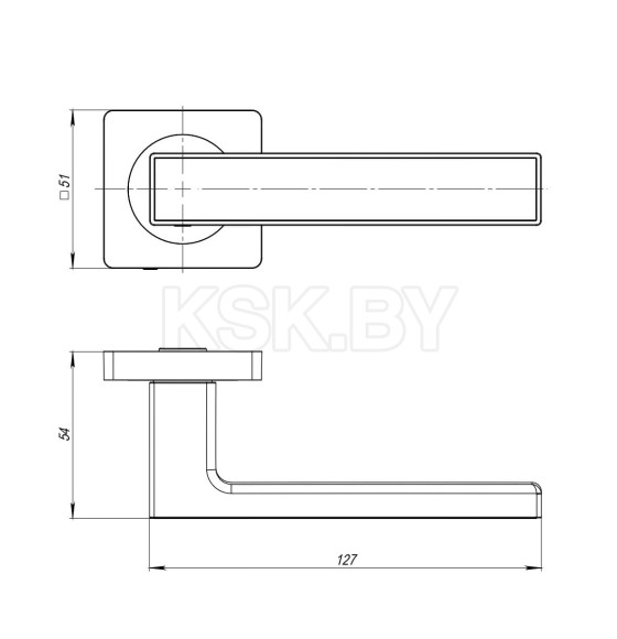 Ручки дверные Ajax K.JK51. Optima plus SN/WH матовый никель/белый (44357) 