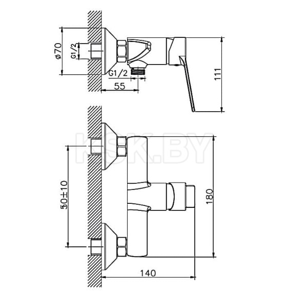 Смеситель с гигиеническим душем Haiba HB55559 (HB55559) 